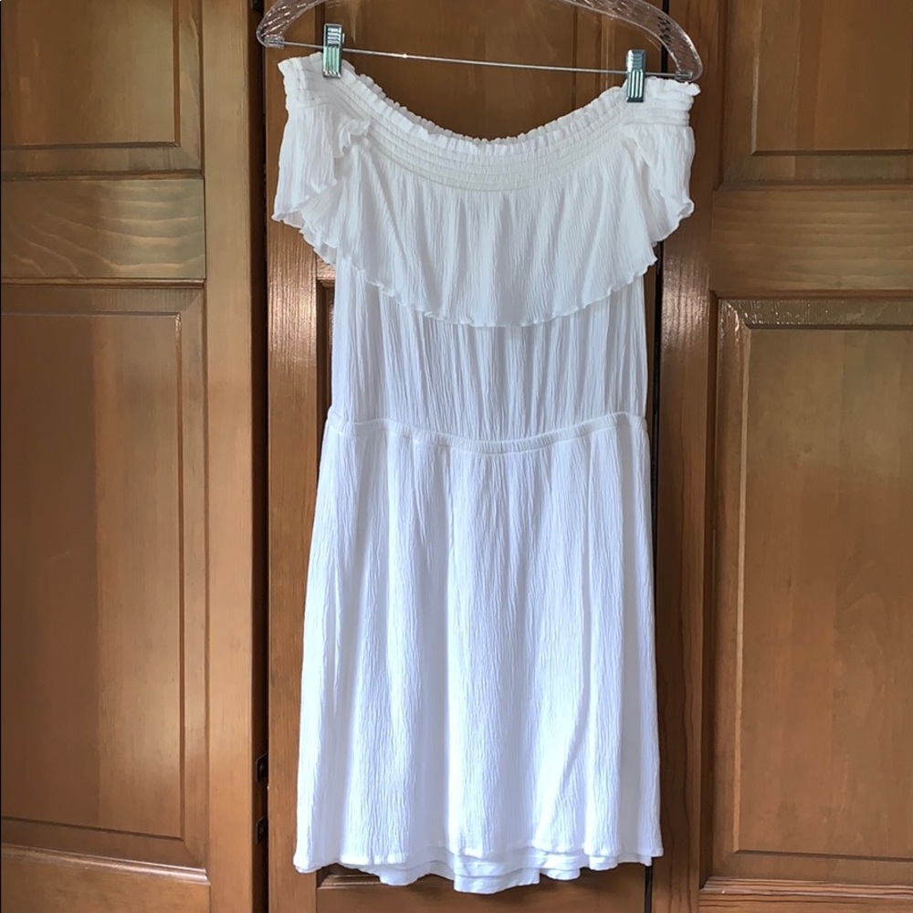 Express - white off the shoulder dress